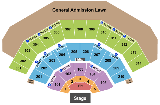 American Family Insurance Amphitheater AJR Seating Chart